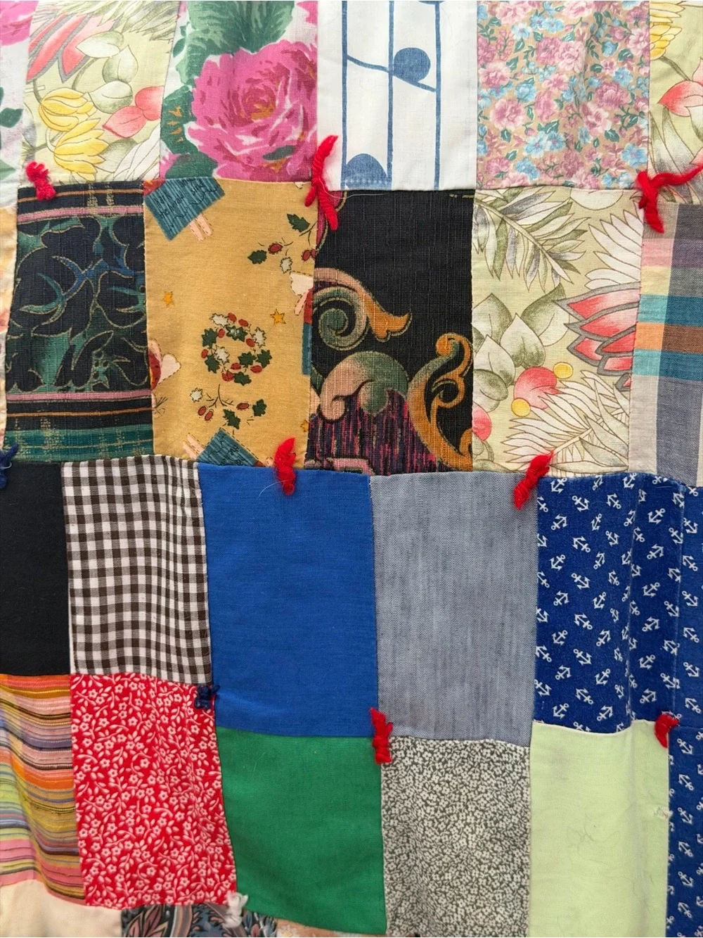 Beautiful Old Patchwork Quilt Large